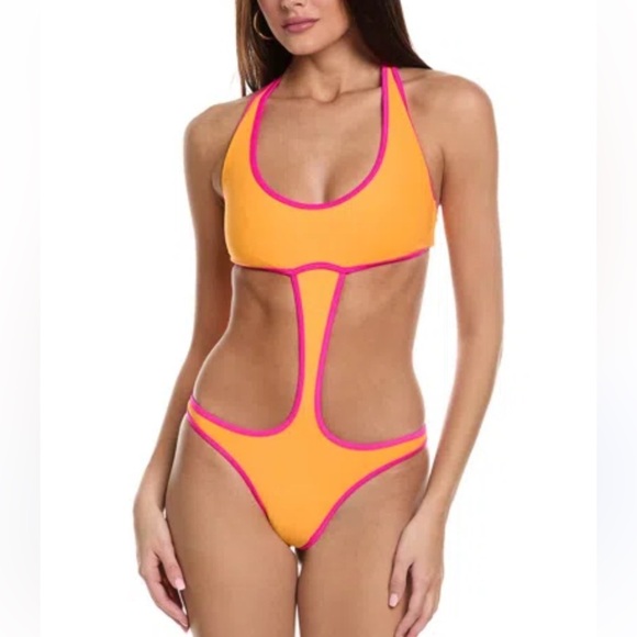 New! Frankie’s bikinis Hayes Terry Monokini One Piece Swimsuit 24115 - Picture 7 of 14